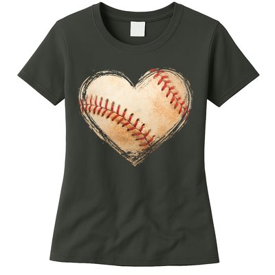 Vintage Baseball Lover Womens T-Shirt