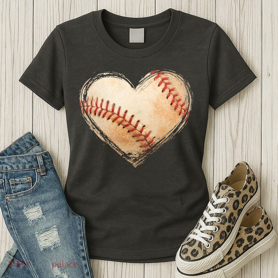 Vintage Baseball Lover Womens T-Shirt
