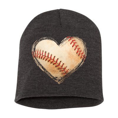 Vintage Baseball Lover Short Acrylic Beanie