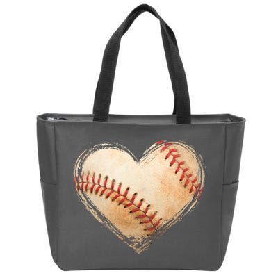 Vintage Baseball Lover Zip Tote Bag