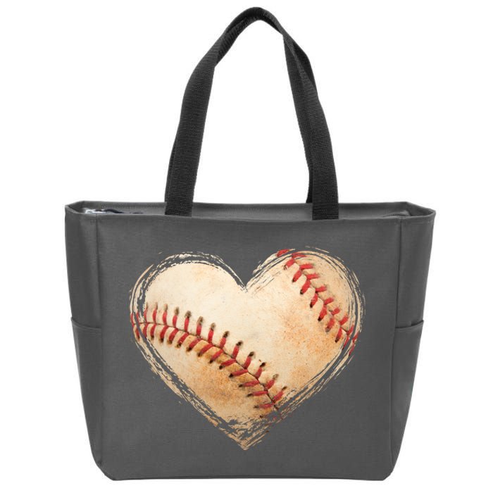 Vintage Baseball Lover Zip Tote Bag