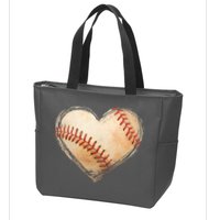 Vintage Baseball Lover Zip Tote Bag