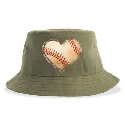 Vintage Baseball Lover Sustainable Bucket Hat