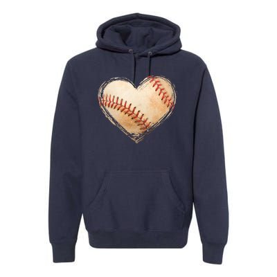 Vintage Baseball Lover Premium Hoodie