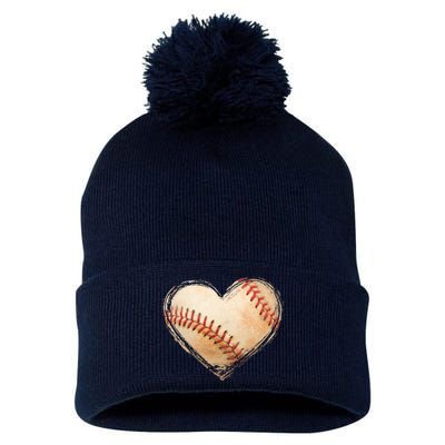 Vintage Baseball Lover Pom Pom 12in Knit Beanie