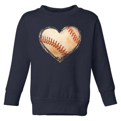 Vintage Baseball Lover Toddler Sweatshirt