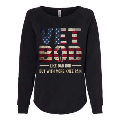 Vet Bod Like A Dad Bod But With More Knee Pain Veteran Womens California Wash Sweatshirt