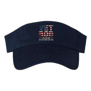 Vet Bod Like A Dad Bod But With More Knee Pain Veteran Valucap Bio-Washed Visor