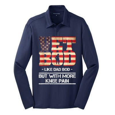 Vet Bod Like Dad Bod But With More Knee Pain Silk Touch Performance Long Sleeve Polo