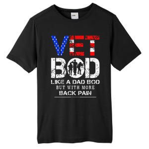 Vet Bod Like Dad Bod But With More Back Pain Veterans Day Tall Fusion ChromaSoft Performance T-Shirt