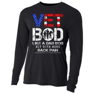 Vet Bod Like Dad Bod But With More Back Pain Veterans Day Cooling Performance Long Sleeve Crew