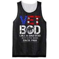 Vet Bod Like Dad Bod But With More Back Pain Veterans Day Mesh Reversible Basketball Jersey Tank