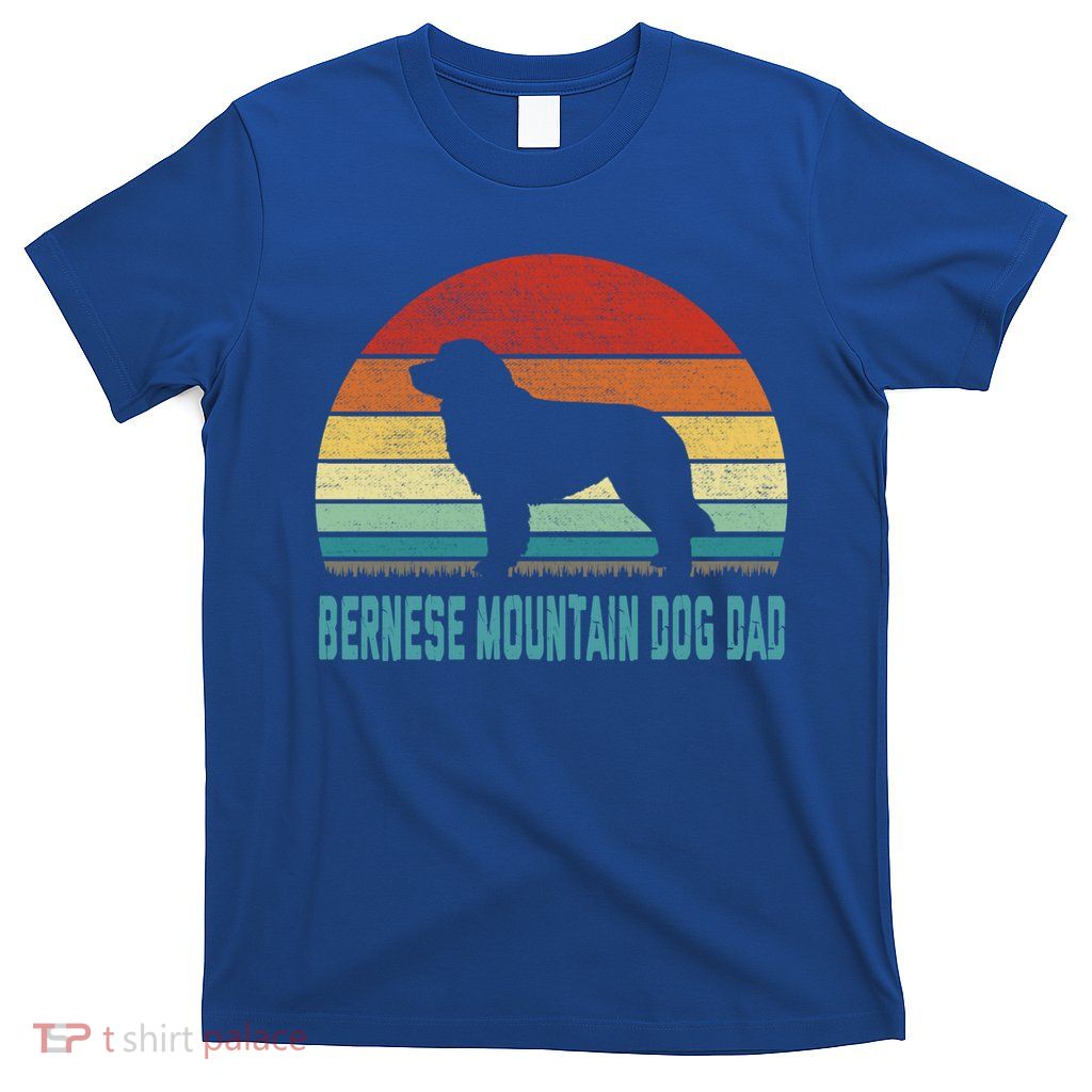 Vintage Bernese Mountain Dog Dad Gift Dog Lover Gift T-Shirt