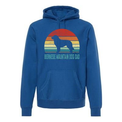 Vintage Bernese Mountain Dog Dad Gift Dog Lover Gift Premium Hoodie