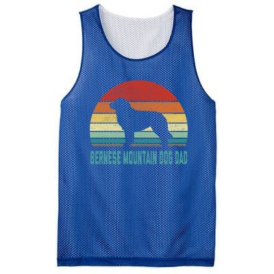 Vintage Bernese Mountain Dog Dad Gift Dog Lover Gift Mesh Reversible Basketball Jersey Tank