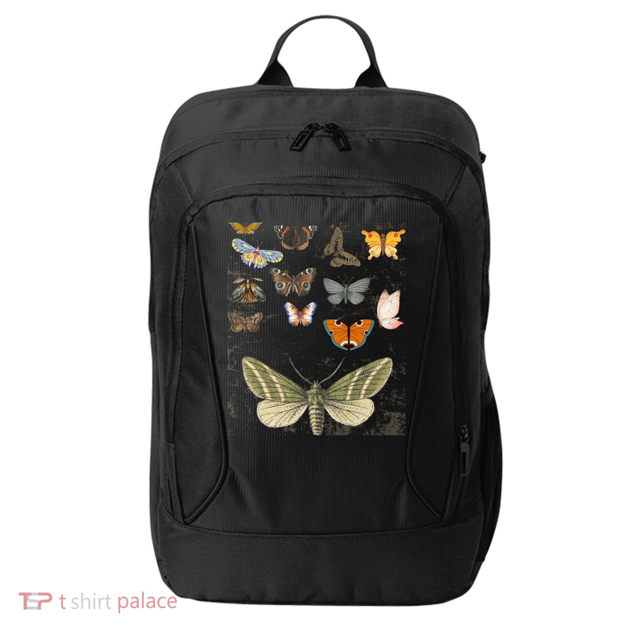 Vintage Butterfly Moth Aesthetic City Backpack