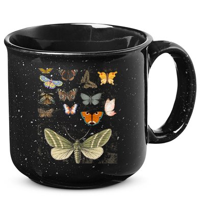 Vintage Butterfly Moth Aesthetic 15oz Campfire Ceramic Mug