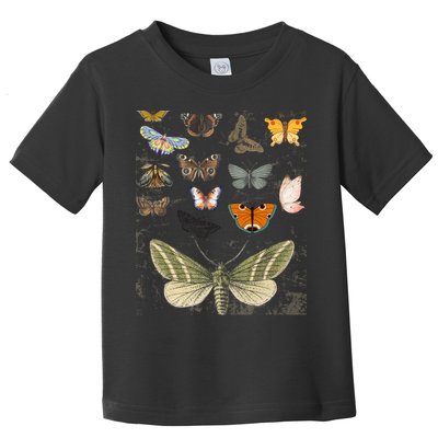 Vintage Butterfly Moth Aesthetic Toddler T-Shirt