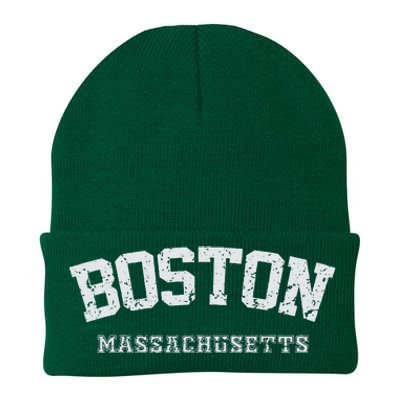 Vintage Boston Massachusetts Est 1630 Souvenir Gift Knit Cap Winter Beanie