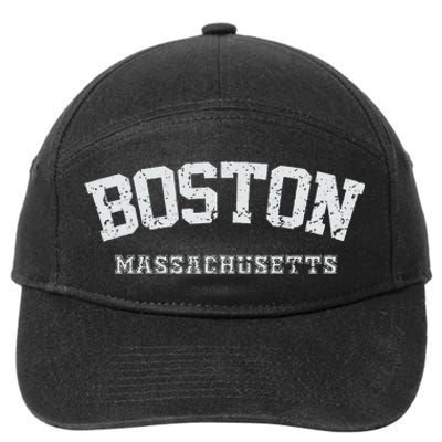 Vintage Boston Massachusetts Est 1630 Souvenir Gift 7-Panel Snapback Hat