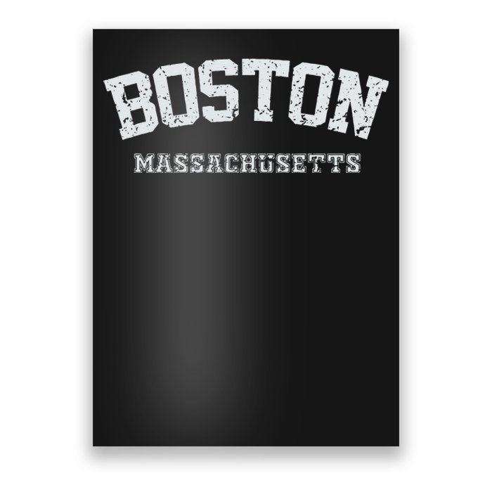 Vintage Boston Massachusetts Est 1630 Souvenir Gift Poster