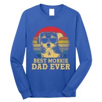 Vintage Best Morkie Dad Ever Dog Lovers Great Gift Long Sleeve Shirt