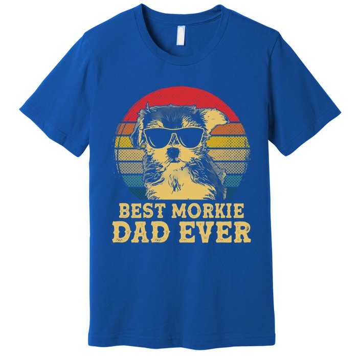 Vintage Best Morkie Dad Ever Dog Lovers Great Gift Premium T-Shirt