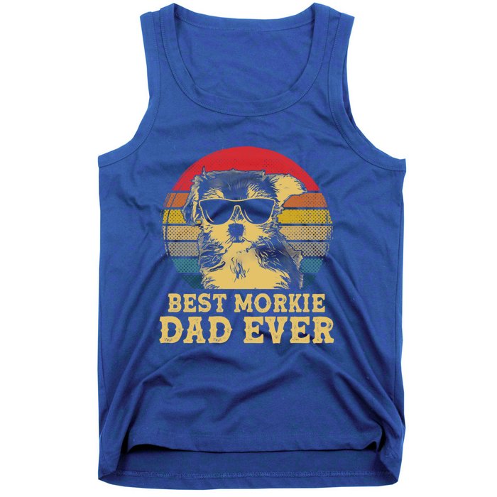 Vintage Best Morkie Dad Ever Dog Lovers Great Gift Tank Top