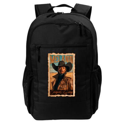 Vintage Beautiful Melanin Cowgirl Swag Black African American Cowgirl Backpack