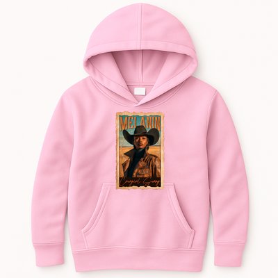 Vintage Beautiful Melanin Cowgirl Swag Black African American Cowgirl Kids Hoodie