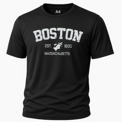 Vintage Boston Massachusetts Est 1630 Souvenir Gift Performance Shirt