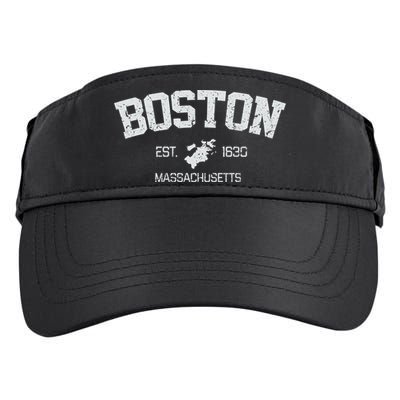 Vintage Boston Massachusetts Est 1630 Souvenir Gift Adult Drive Performance Visor