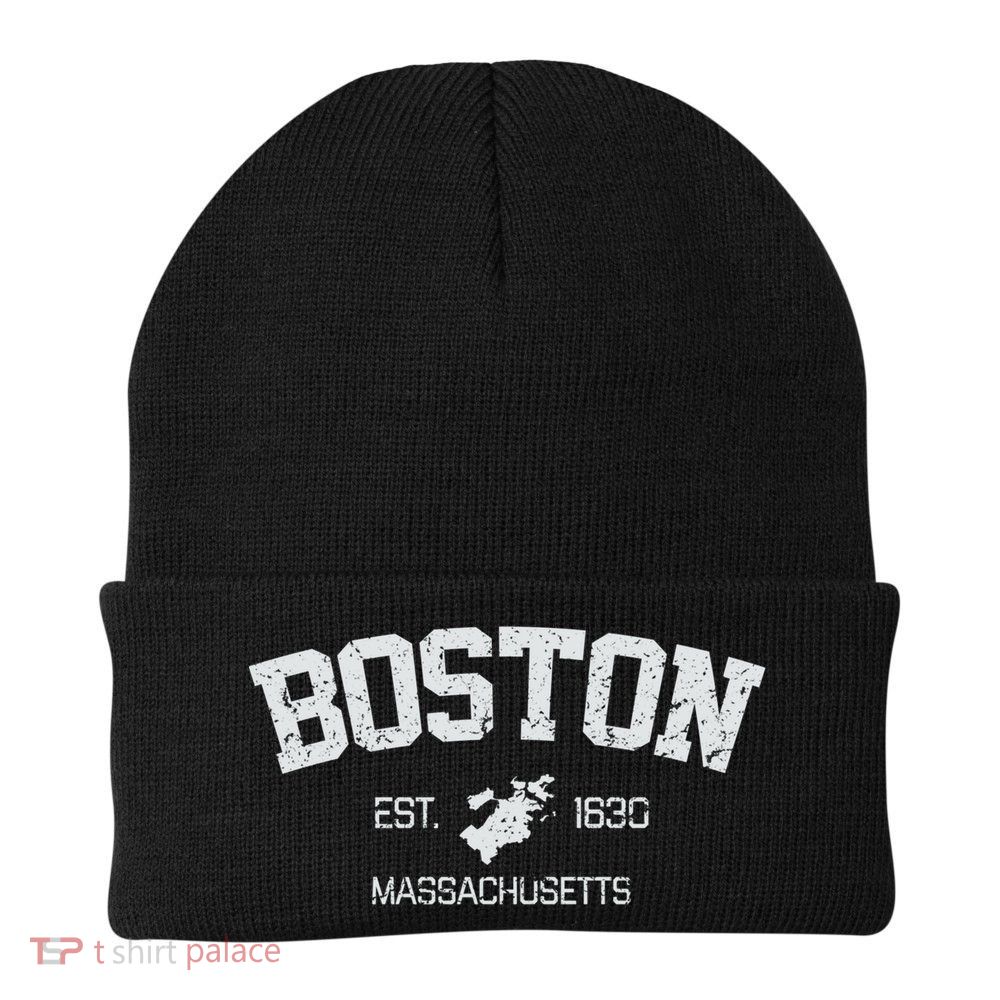 Vintage Boston Massachusetts Est 1630 Souvenir Gift Beanie