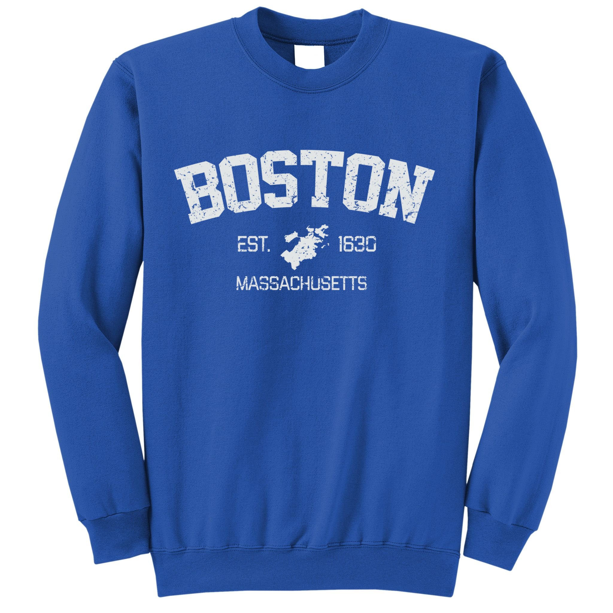 Vintage Boston Massachusetts Est 1630 Souvenir Gift Sweatshirt