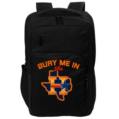 Vintage Bury Me In The H Houston Baseball Impact Tech Backpack