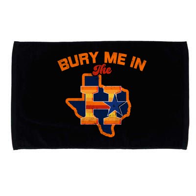 Vintage Bury Me In The H Houston Baseball Microfiber Hand Towel