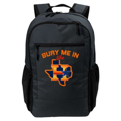 Vintage Bury Me In The H Houston Baseball Daily Commute Backpack