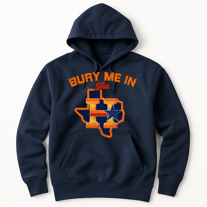 Vintage Bury Me In The H Houston Baseball Hoodie