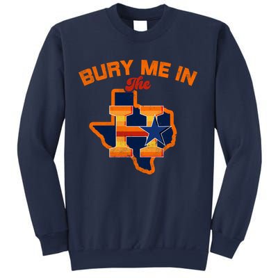 Vintage Bury Me In The H Houston Baseball Sweatshirt