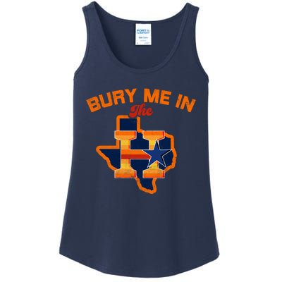 Vintage Bury Me In The H Houston Baseball Ladies Essential Tank