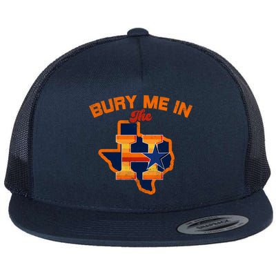 Vintage Bury Me In The H Houston Baseball Flat Bill Trucker Hat