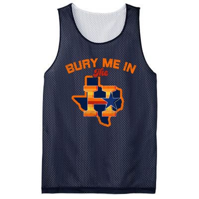 Vintage Bury Me In The H Houston Baseball Mesh Reversible Basketball Jersey Tank