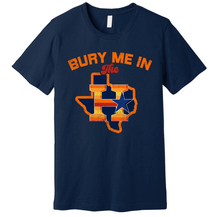 Vintage Bury Me In The H Houston Baseball Premium T-Shirt