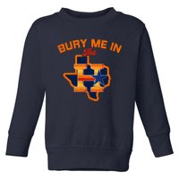 Vintage Bury Me In The H Houston Baseball Toddler Sweatshirt