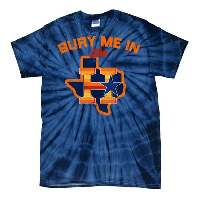 Vintage Bury Me In The H Houston Baseball Tie-Dye T-Shirt