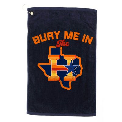 Vintage Bury Me In The H Houston Baseball Golf Towel