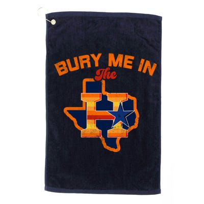 Vintage Bury Me In The H Houston Baseball Platinum Collection Golf Towel