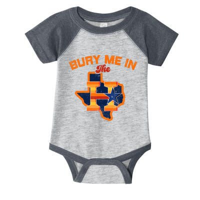 Vintage Bury Me In The H Houston Baseball Infant Baby Jersey Bodysuit