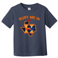 Vintage Bury Me In The H Houston Baseball Toddler T-Shirt