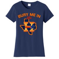 Vintage Bury Me In The H Houston Baseball Women's T-Shirt